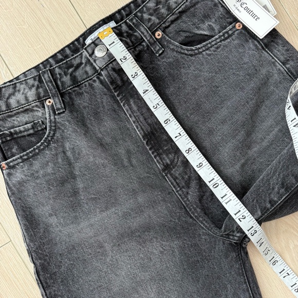 NWT Juicy Couture Wide Leg Jeans in Black Wash Women’s Size 29 - Picture 13 of 15